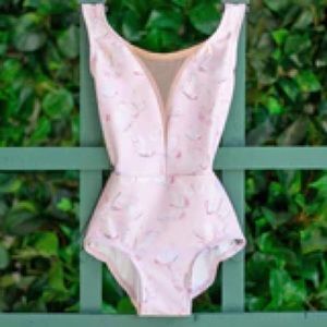 Luckyleo adult small butterfly print leotard